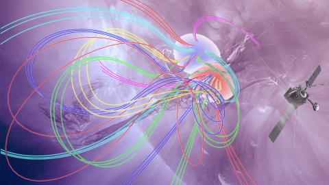 OHM code (Observatoire de Paris / LESIA) ; SDO / AIA 211A (NASA) ; SolO spacecraft (ESA) Dévoiler les Secrets et Eruptions Solaires