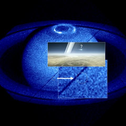 Plongée finale de Cassini dans Saturne, un éclair dans la nuit ? image Cassini, LESIA