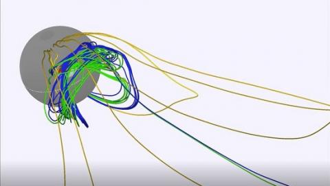 Eruption simulation - Sophie Masson